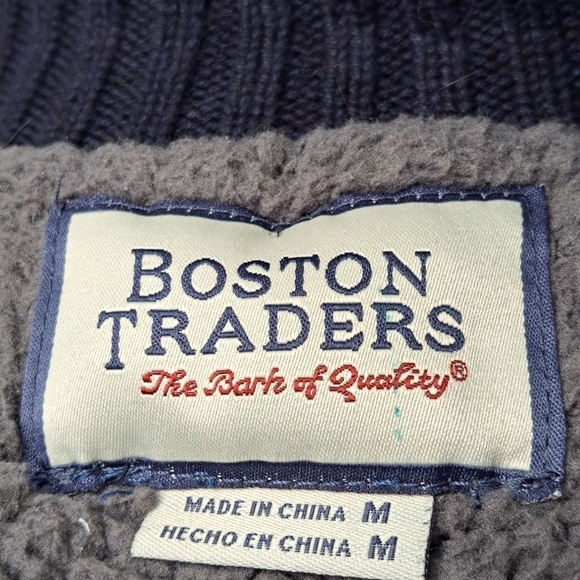 Boston Traders Blue Cable Knit Sweater Size M - Picture 7 of 7